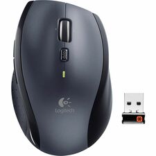 Logitech M705 Marathon Wireless Mouse, 2.4 GHz USB Unifying Receiver, 1000 DPI, 5-Programmable Buttons, 3-Year Battery, Compatible with PC, Mac, Laptop, Chromebook - Black - Laser - Wireless - 32.81 ft (10000 mm) - 2.40 GHz - Silver - 1 Pack - USB - 1000 dpi - Scroll Wheel - 8 Button(s) - Right-handed - 2