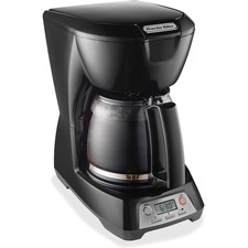 Proctor Silex 43672 Brewer - Programmable - 12 Cup(s) - Multi-serve - Timer - Black - Plastic Body