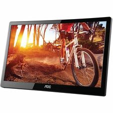 AOC e1659FWU 16" LED USB Powered Portable Monitor with case - 15.6" Viewable - Twisted nematic (TN) - LED Backlight - 1366 x 768 - 16.7 Million Colors - 200 cd/m² - 5 ms - 75 Hz Refresh Rate