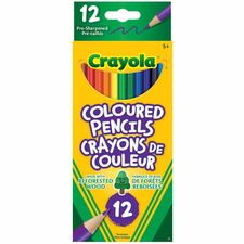 Crayola Colored Pencil - Assorted Lead - 12 / Box
