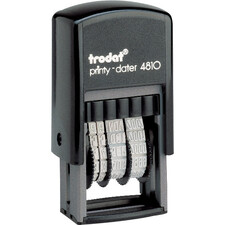 Trodat Printy 4810 Self-inking Stamp - French - Date Stamp - Black - 1 Each