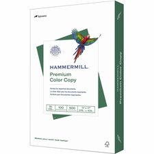 Hammermill Premium Color Copy Paper - White - 100 Brightness - Ledger/Tabloid - 11" x 17" - 28 lb Basis Weight - 500 / Ream - White