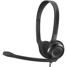 Sennheiser PC 5 CHAT Headset - Stereo - Mini-phone (3.5mm) - Wired - 32 Ohm - 42 Hz - 17 kHz - Over-the-head - Binaural - Supra-aural - 6.6 ft Cable - Noise Cancelling, Uni-directional Microphone - Black