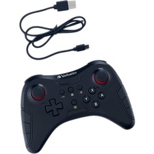 Verbatim Wireless Controller for Use With Nintendo Switch - Black - Wireless - USB - Nintendo Switch - Black