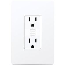 Kasa Smart Wi-Fi Power Outlet - Requires neutral wire and 2.4GHz Wi-Fi connection to work. System requirement is Android 4.4+ or iOS 10.0+. Kasa smart's in-wall outlet lets you control 2 plugged in devices from anywhere at the same time or individually. Turn your in wall outlet on or off, set schedules or scenes from anywhere with your smartphone using the Kasa app. Use simple voice commands with you in-wall smart outlets and any Alexa, Google Assistant or Microsoft Cortana. 2-year limited