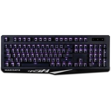 Mad Catz The Authentic S.T.R.I.K.E. 4 Mechanical Gaming Keyboard - Black - Cable Connectivity Multimedia Hot Key(s) - Windows - Mechanical Keyswitch