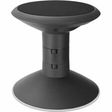 Storex Wiggle Stool - Black - 1 / Carton