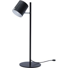 DAC Desk Lamp - 18" (457.20 mm) Height - 5 W LED Bulb - Dimmable - 450 lm Lumens - Metal - Floor-mountable, Desk Mountable - Black - for Desk
