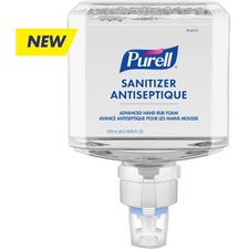 PURELL Refill for Purell ES8 Hand Sanitizer Dispenser - Fragrance-free ScentFor - 1.20 L - Kill Germs - Hand - Dye-free - 2 / Box