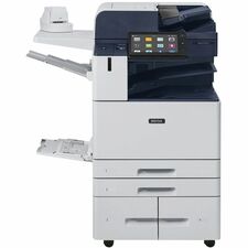 Xerox AltaLink C8130 Laser Multifunction Printer - Color - Blue, White - Copier/Fax/Printer/Scanner - 30 ppm Mono/30 ppm Color Print - 1200 x 2400 dpi Print - Automatic Duplex Print - Up to 90000 Pages Monthly - Color Flatbed Scanner - 600 dpi Optical Scan - Color Fax - Gigabit Ethernet - Near Field Communication (NFC) - USB - For Plain Paper Print