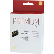 Premium Ink Inkjet Ink Cartridge - Alternative for HP - Yellow - 1 Pack - 1500 Pages