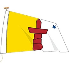 L'tendard Province Flag - Canada - Nunavut - 72" (1828.80 mm) x 36" (914.40 mm) - Nylon