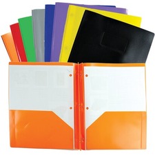 Winnable Letter Report Cover - 8 1/2" x 11" - 80 Sheet Capacity - 3 x Tang Fastener(s) - 2 Pocket(s) - Orange