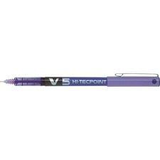 Pilot Hi-Tecpoint V5 Rollerball Pen - 0.5 mm Pen Point Size - Purple Liquid Ink - Tungsten Carbide Tip - 2 / Pack