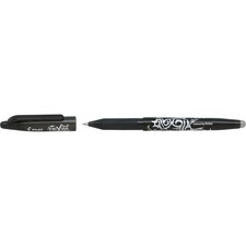 Pilot FriXion Ball - Gel Ink Rollerball pen - Black - Medium Tip - Medium Pen Point - 0.7 mm Pen Point Size - Refillable - Black Liquid Gel Ink Ink - 2 / Pack