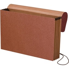Pendaflex Legal Recycled File Wallet - 8 1/2" x 14" - 800 Sheet Capacity - 3 1/2" Expansion - Brown - 5 / Pack
