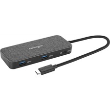 Kensington SD1650P USB-C Single 4K Portable Docking Station with 100W Power Pass-Through - for Notebook/Tablet PC - 100 W - USB Type C - 4K - 3840 x 2160, 2048 x 1152 - USB Type-A - 1 x USB Type-C Ports - USB Type-C - Network (RJ-45) - 1 x HDMI Ports - HDMI - VGA - Wired - Gigabit Ethernet - macOS, ChromeOS, Windows, iPadOS, iOS, Android - Portable