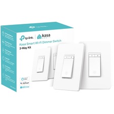 Kasa Smart WiFi Light Switch, 3-Way Dimmer Kit - 3-way Switch - Light Control - Alexa, Google Assistant, SmartThings Supported - 120 V AC - 150 W, 300 W