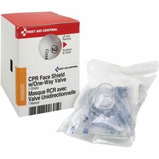 First Aid Central CPR Face Shield with One-Way Valve - 1 x Piece(s) For 1 x Individual(s) - 1 / Box