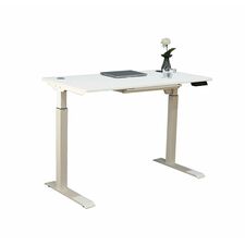HDL Sit-stand Desk - For - Table TopRectangle Top - 79.83 kg Capacity - 48" Table Top Length x 24" Table Top Width x 0.8" Table Top Depth - Assembly Required - White - 1 Each