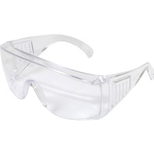 Kleenguard Unispec II Visitor Safety Glasses - Recommended for: Eye - UVA, UVB, UVC Protection - Polycarbonate - Clear - Impact Resistant - 50 / Box