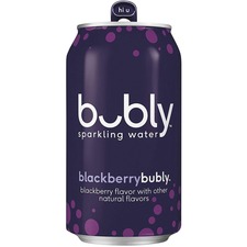 bubly Sparkling Water Blackberry - Ready-to-Drink - 355 mL - 12 Can / Box