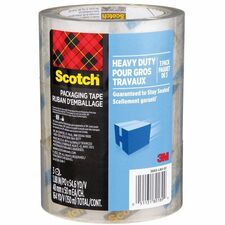 Scotch Heavy Duty Shipping Packaging Tape - 54.7 yd (50 m) Length x 1.57" (40 mm) Width - 3 / Pack