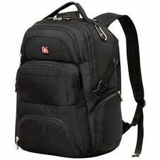 SwissGear SWA1456R-009 Carrying Case (Backpack) for 17" to 17.3" Tablet, Computer, Accessories, Notebook - Black - Polyester Body - Shoulder Strap, Handle - 18.50" (469.90 mm) Height x 13.75" (349.25 mm) Width x 8.50" (215.90 mm) Depth - 1 / Unit