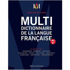 LES MESSAGERIES ADP Dictio.Multi.Fren. 7TH Edit Printed Book - French, English