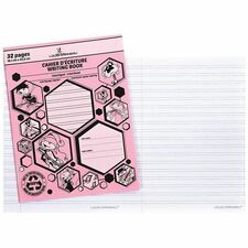Louis Garneau Small Interlined Exercise Book - 32 Pages - Interlined - 9.13" (232 mm) x 7.13" (181 mm) - Laminated - Recycled