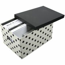 Exponent Storage Box - Stackable - Cardboard - For File, Magazine - Recycled