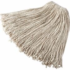 Rubbermaid Commercial Value Pro Mop Head - Cotton - White - 1Each