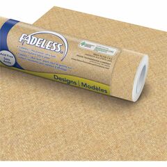 Fadeless Bulletin Board Paper Rolls - Art Project, Craft Project, School, Home, Office Project - 48"Width x 50 ftLength - 50 lb Basis Weight - Wicker - 4 / Each - Brown