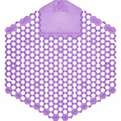 Fresh Products Wave 3D Urinal Screen - Lasts upto 30 Days - Dual Sided Design, Odor Neutralizer, Translucent - 10 / Box - Lavender