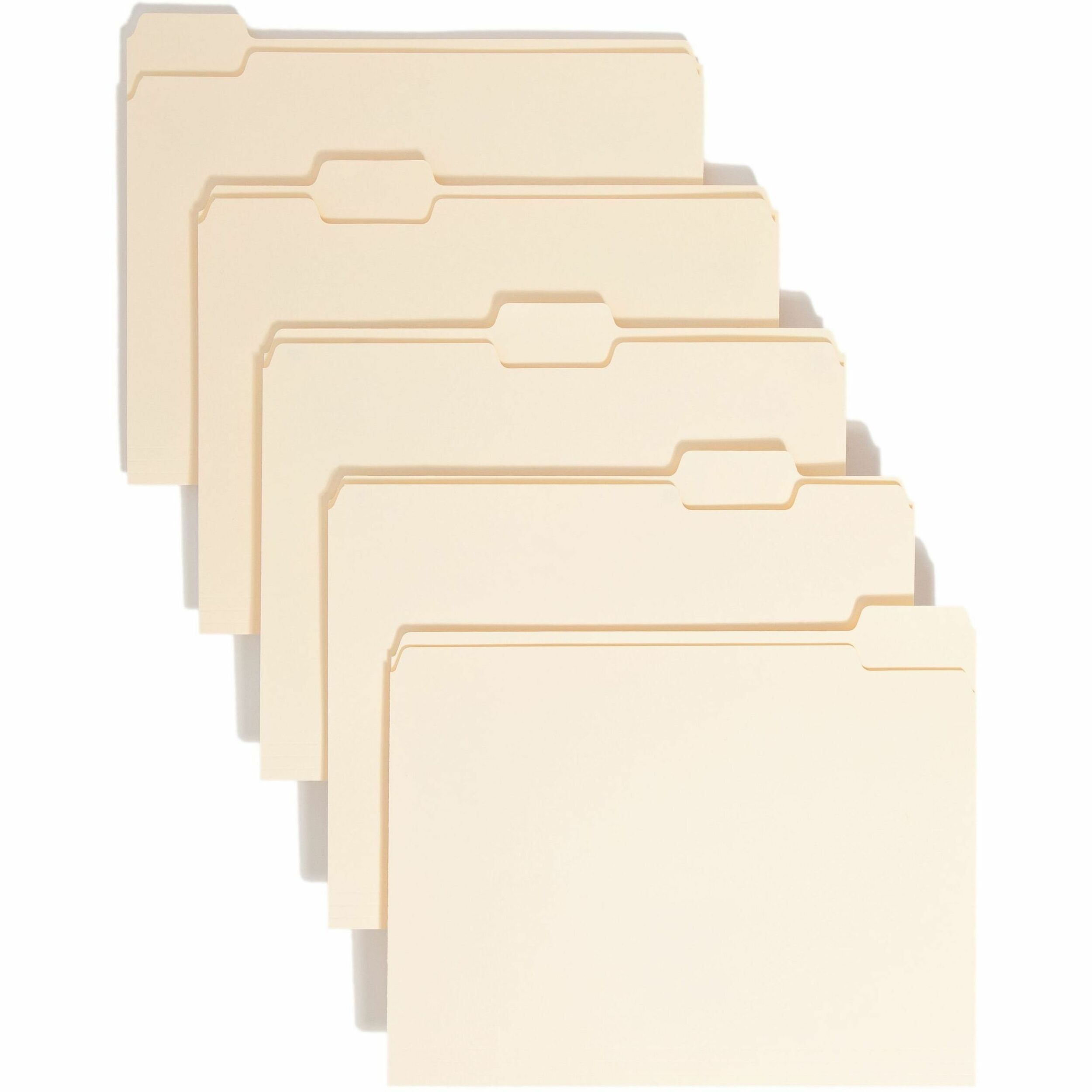 Smead 1/5 Tab Cut Letter Recycled Top Tab File Folder