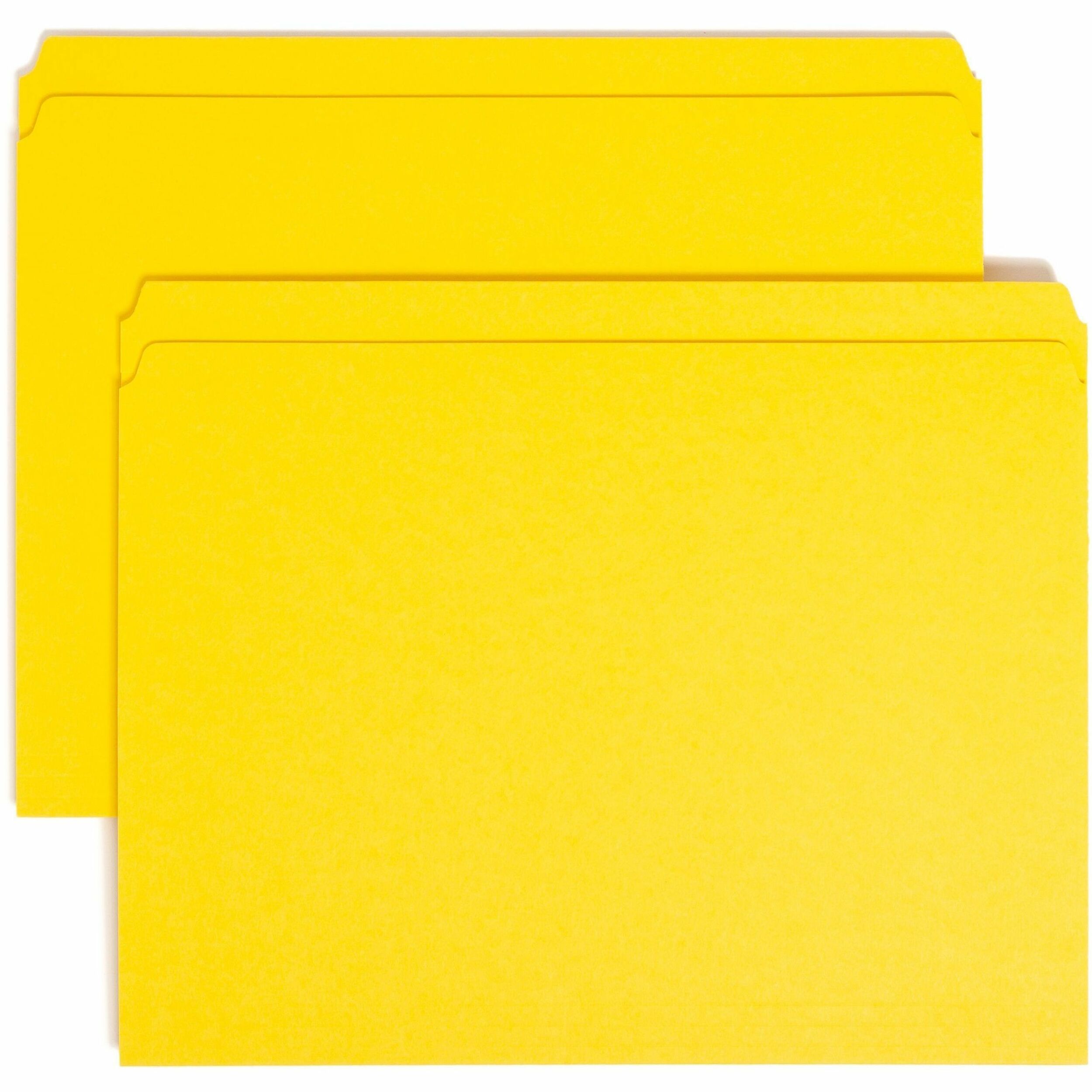 Smead Colored Straight Tab Cut Letter Recycled Top Tab File Folder