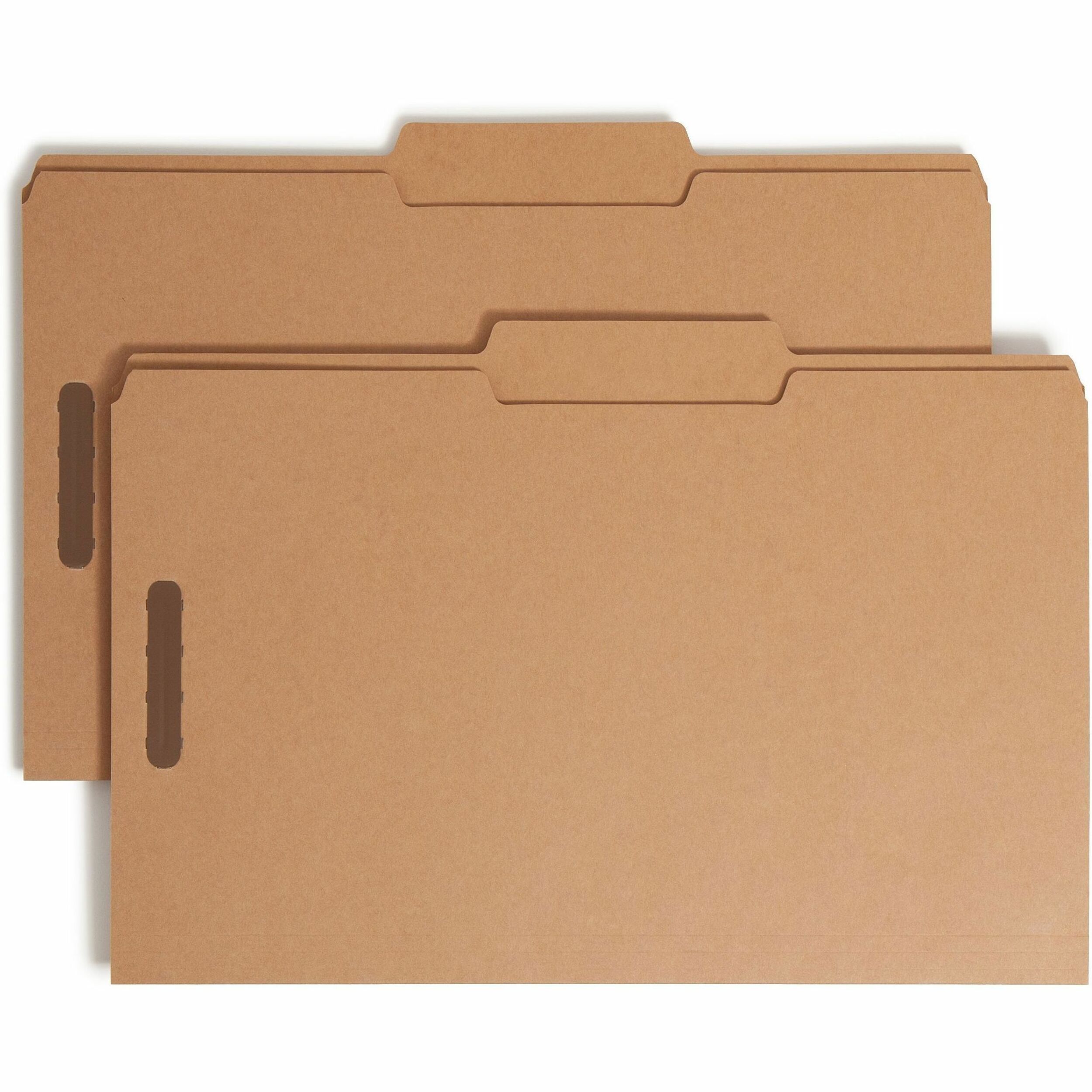 Smead 2/5 Tab Cut Legal Recycled Fastener Folder