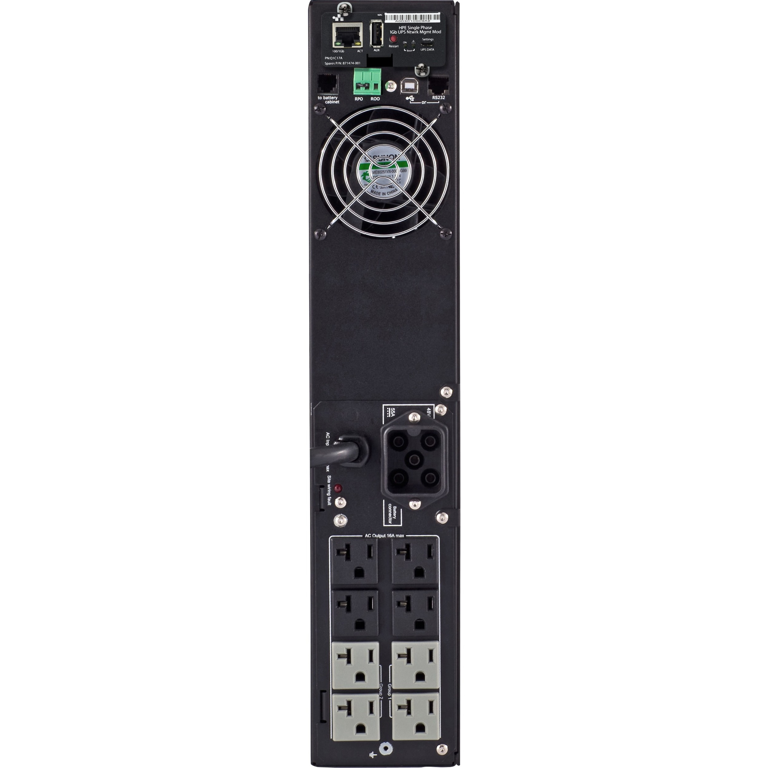 HPE R/T2200 1920VA Tower/Rack Mountable UPS CareTek Information