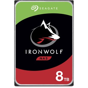 Seagate IronWolf 8TB NAS Int. Hard Drive  – CMR 3.5 Inch SATA 6Gb/s 7200 RPM 256MB 3Yr Warr.(ST8000VN004)(Open Box)