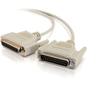 C2G 10ft DB25 Male to DB25 Female Null Modem Cable