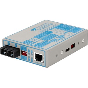 FlexPoint T1/E1 Fiber Media Converter RJ48 SC Single-Mode 30km