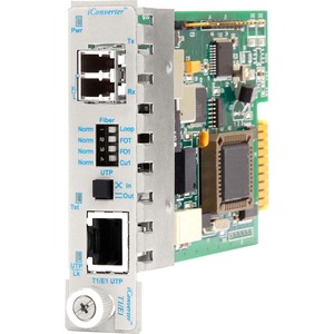 iConverter T1/E1 Fiber Media Converter RJ48 LC Single-mode 30km Module