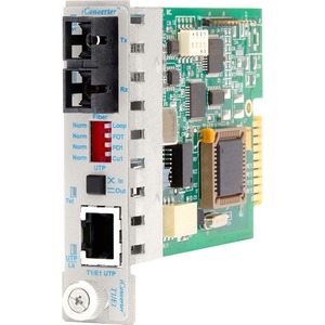 iConverter T1/E1 Fiber Media Converter RJ48 SC Single-Mode 30km Module