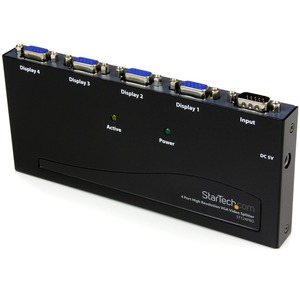 StarTech.com 4 Port High Resolution VGA Video Splitter - 300 MHz - VideoView Pro 47 Port High Resolution 300 MHz Video Splitter - Video splitter - 4 ports