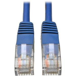 Tripp Lite Cat5e 350 MHz Molded (UTP) Ethernet Cable (RJ45 M/M) PoE Blue 7 ft. (2.13 m)