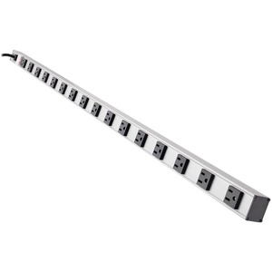 Tripp Lite Power Strip 16-Outlet Vertical 5-15R 15ft Cord Metal 120V 0URM