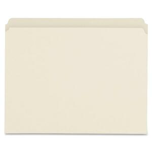 Straight Tab Cut File Folder, 11 Pt, 1-Ply, Letter, Manila