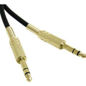 C2G 12ft Pro-Audio 1/4in TRS Male to 1/4in TRS Male Cable