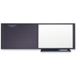Bulletin Board/Total Erase, 36x18 , Graphite Frame