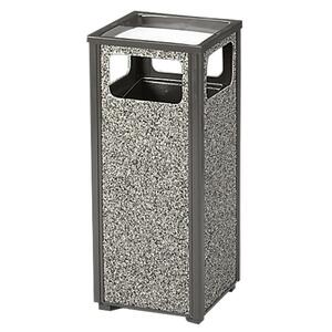 Sand Urn Litter Receptacle, 12 Gallon, 13-1/2Sqx32H, Gray
